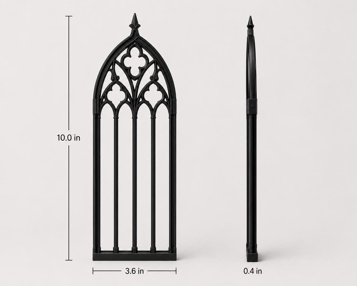 Gothic Cathedral Window Trellis Planter, Victorian Climbing Plant Pot — photo 3