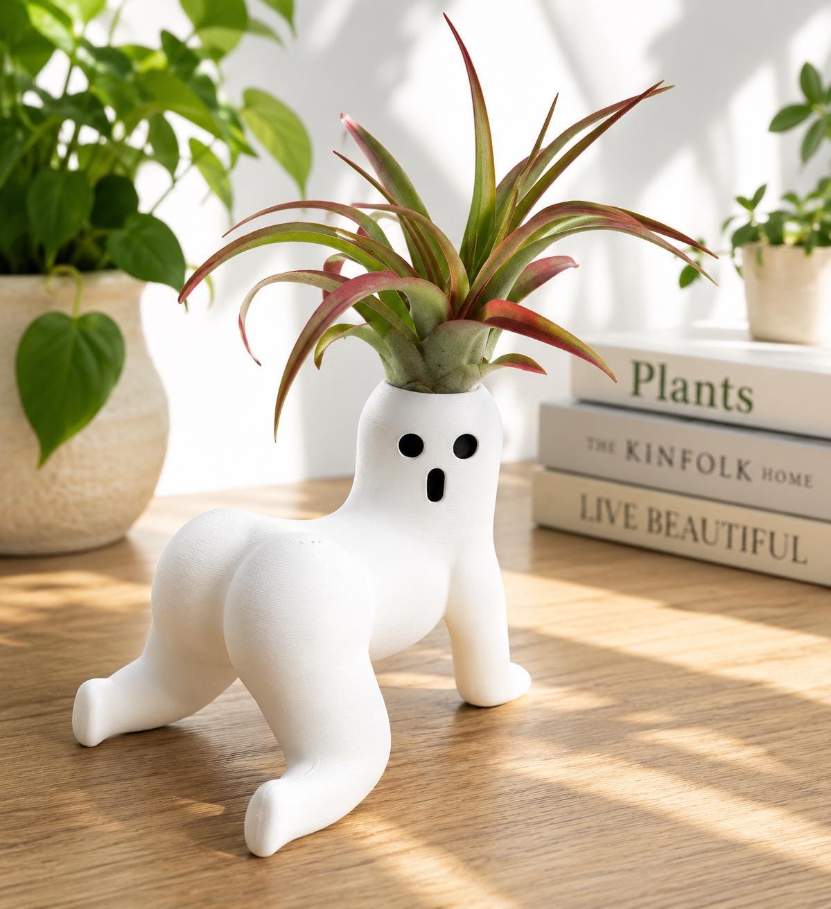Ghost Air Plant Holder, Funny Shelf Decor — photo 2