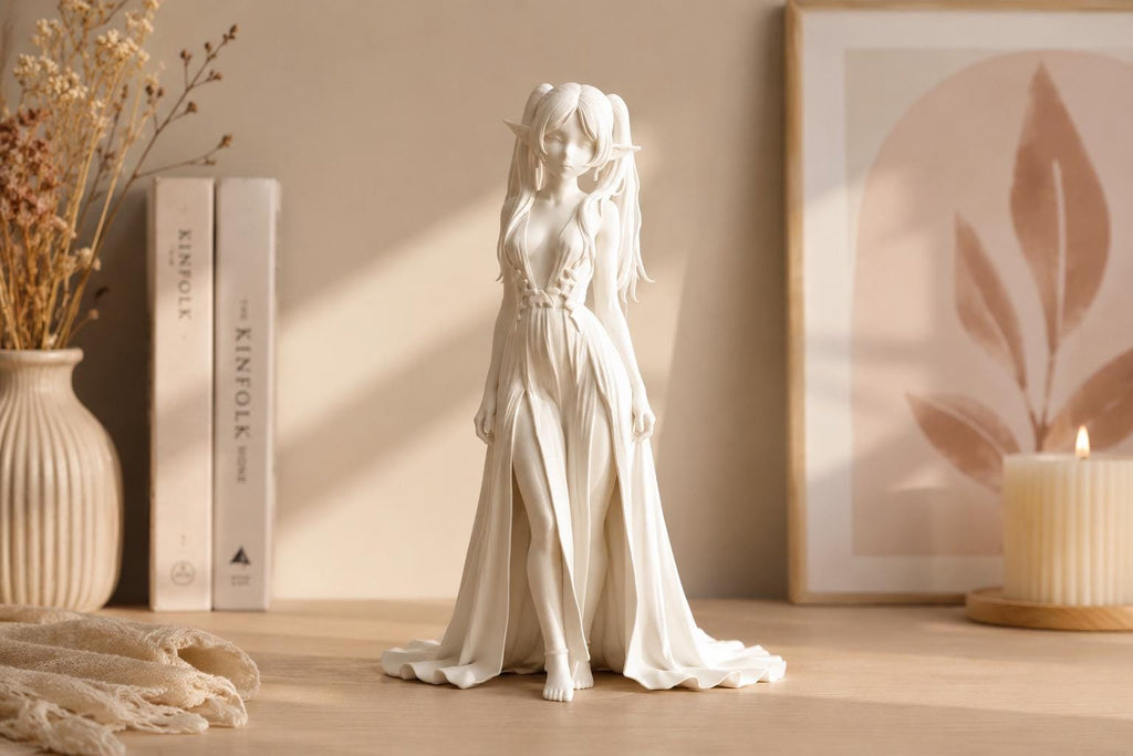 Frieren Inspired Anime Elf Maiden Statue, Fantasy Elf Girl Figure — photo 4
