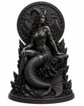 Capricorn Goddess Statue, Zodiac Mermaid Decor, Mythical Sea Goat Sculpture, Astrology Gift — photo 4