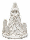 Veiled Bride Statue, Gothic Halloween Decor, Victorian Ghost Bride Sculpture — photo 4