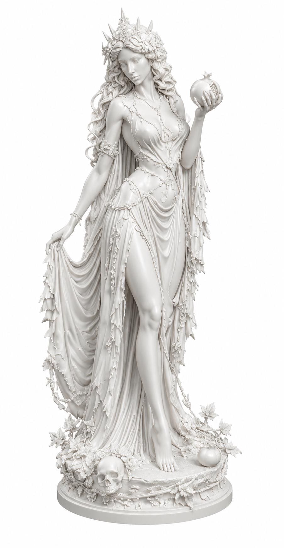 Persephone Statue, Greek Goddess Underworld Queen Sculpture, Gothic Mythology Figurine — photo 4