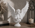 Angel Bust Sculpture, Gothic Celestial Decor, Memorial Gift