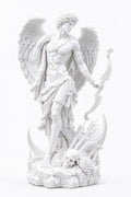 Eros Statue, Winged Archer Sculpture, Greek Mythology Altar Decor, Gothic Celestial Home — photo 4