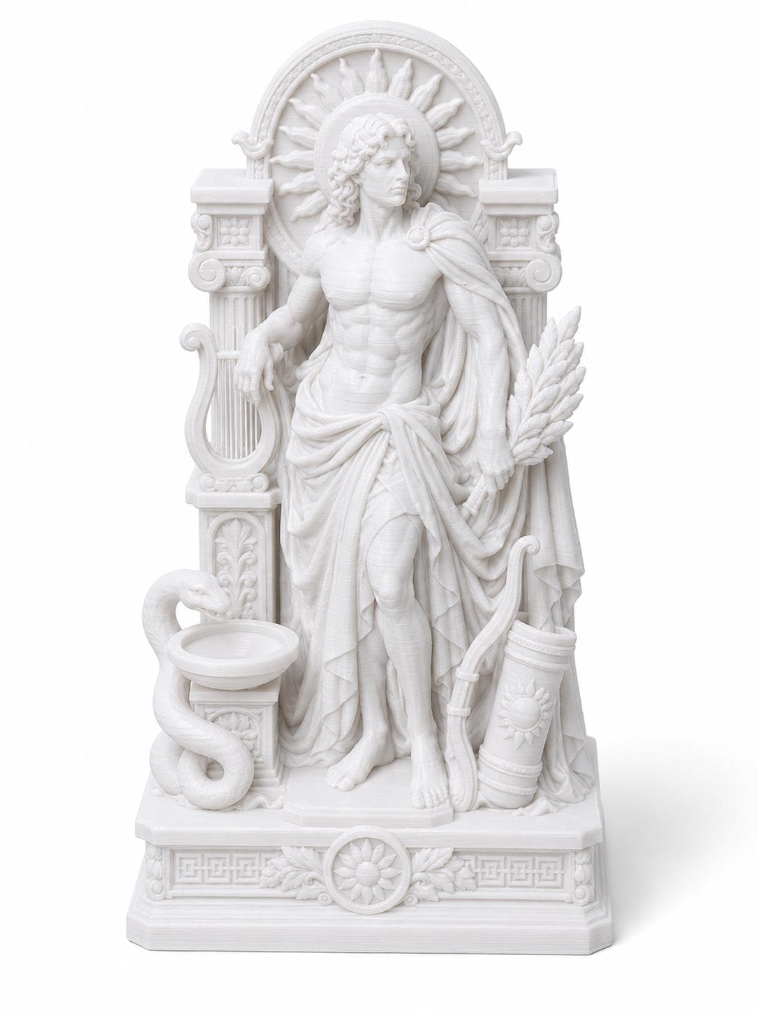 Apollo Statue, Greek God Sculpture, Mythology Altar Decor, Classical Figurine — photo 3