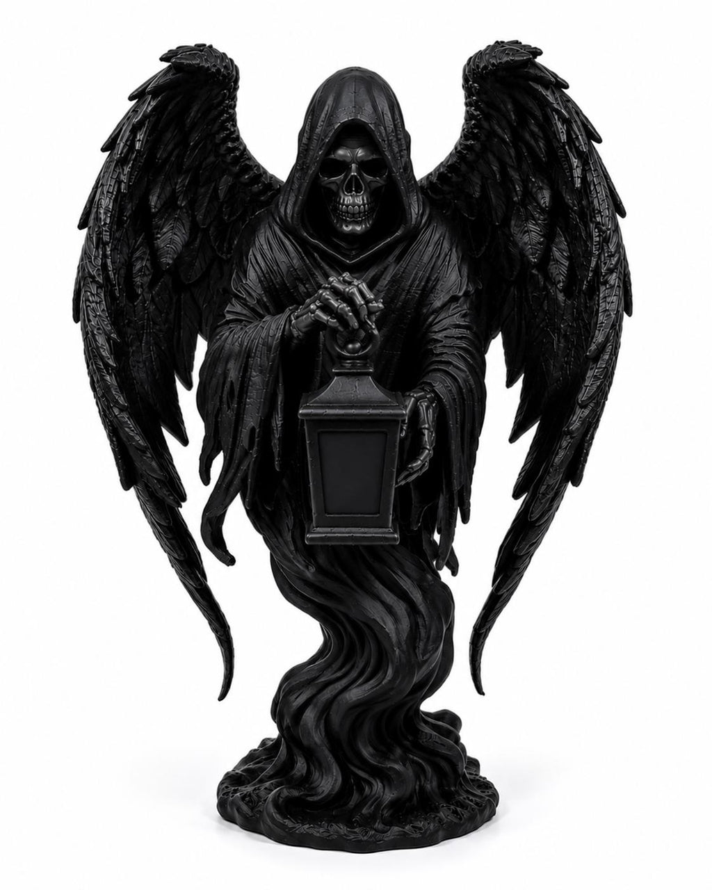 Collector of Souls Statue, Grim Reaper Angel Sculpture, Gothic Decor, Dark Fantasy Figurine — photo 3