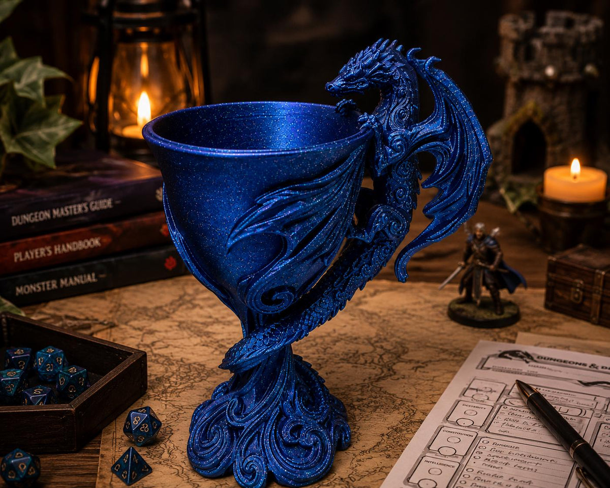 Dragon Dice Holder Goblet, Gothic Fantasy RPG Accessory — photo 2