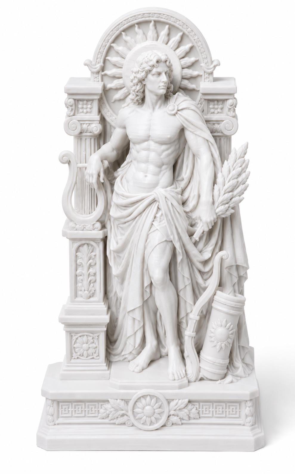 Apollo Statue, Greek God Sculpture, Mythology Altar Decor, Classical Figurine — photo 5