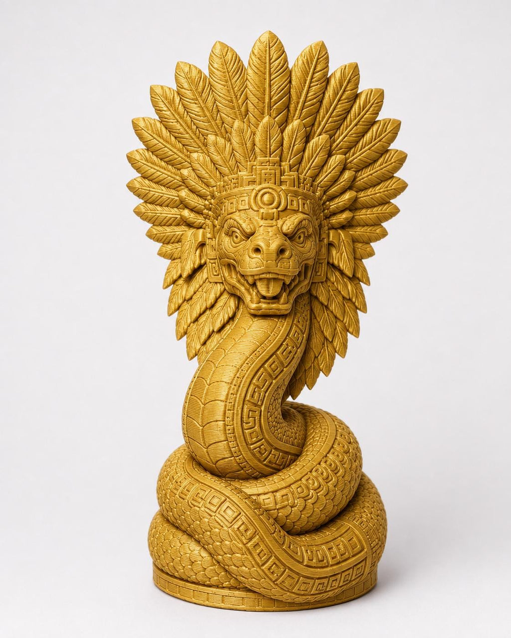 Quetzalcoatl Statue, Feathered Serpent Sculpture, Aztec Mythology Decor, Mesoamerican Art — photo 4