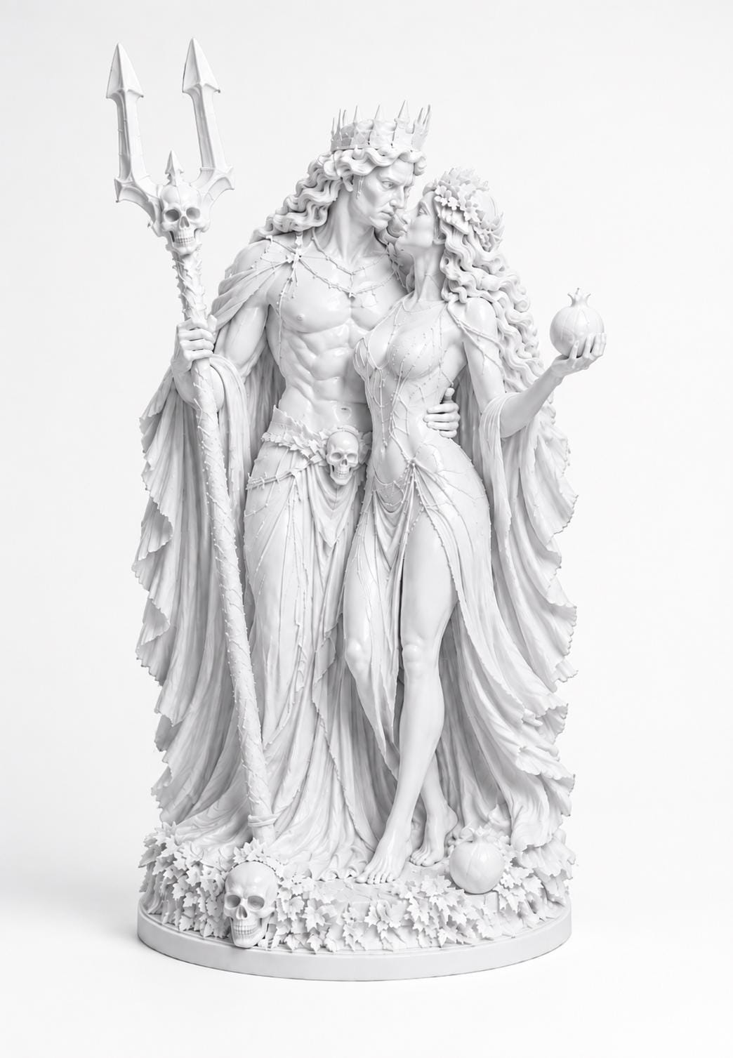 Hades Persephone Statue, Gothic Mythology Sculpture, Dark Academia Figurine, Romantic Fantasy Home Décor — photo 4
