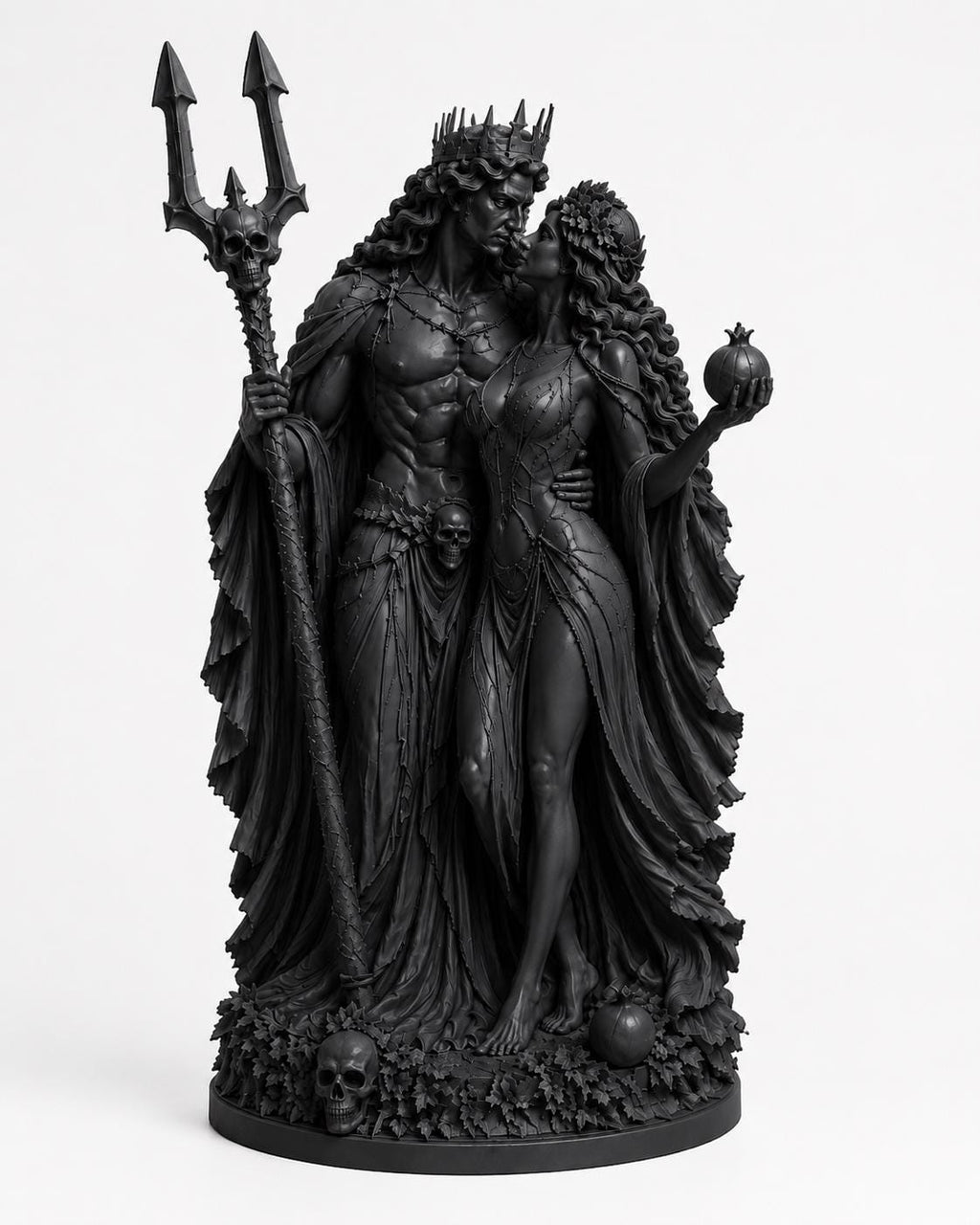 Hades Persephone Statue, Gothic Mythology Sculpture, Dark Academia Figurine, Romantic Fantasy Home Décor — photo 5