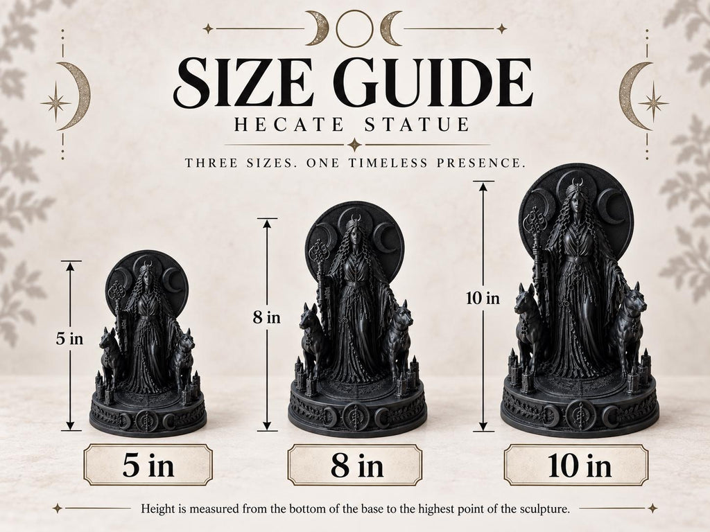 Hecate Statue – Triple Moon Goddess for a Witch Altar — photo 5
