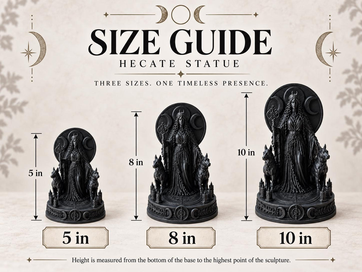 Hecate Statue – Triple Moon Goddess for a Witch Altar — photo 5