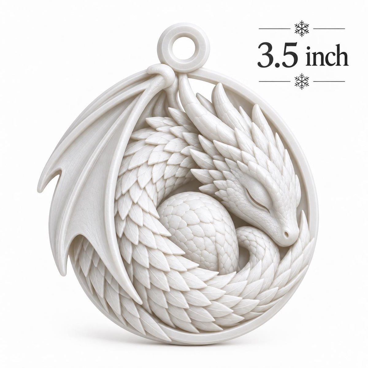 Sleeping Dragon Christmas Ornament, Fantasy Tree Decoration, Dragon Lover Gift — photo 6