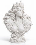 Selkie Queen Bust, Ocean Fantasy Statue, Coastal Gothic Decor — photo 3