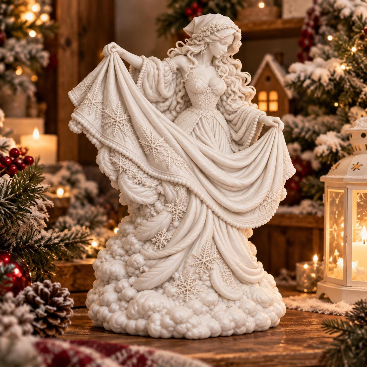 Winter Goddess Statue, Frau Holle, Yule Altar and Winter Solstice Decor — photo 2