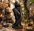 Gothic Demon Statue, Dark Fantasy Decor, Horned Goddess Sculpture, Witchy Altar Decor