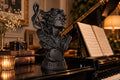 Melody Muse Music Lover Statue, Treble Clef Sculpture