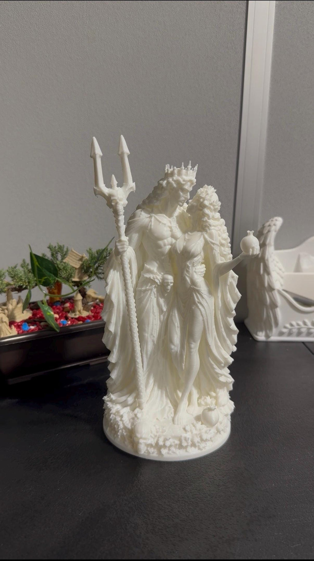 Hades Persephone Statue, Gothic Mythology Sculpture, Dark Academia Figurine, Romantic Fantasy Home Décor — photo 6